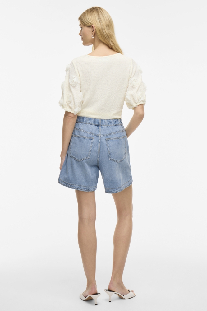 VIKIKI HW DENIM SHORTS LBD 14106814 LIGHT BLUE DENIM